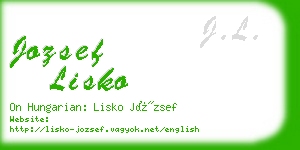 jozsef lisko business card